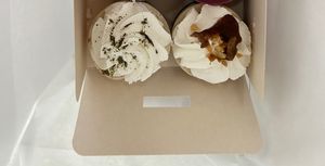 Gooseberry and peanut butter cakes #Veganuary at Kafej in Poznan