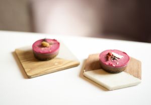 Chocolate - cherry cupcake  at Kafej in Poznan