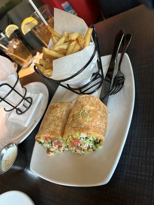 Vegan ranch wrap   at Harvey's in San Francisco