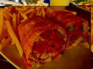 Vegan Ranch Wrap at Harvey's in San Francisco