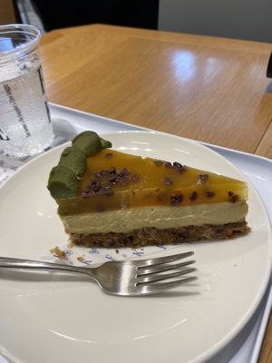 Passionfruit cake 😍  at Flax & Kale - H&M in Barcelona