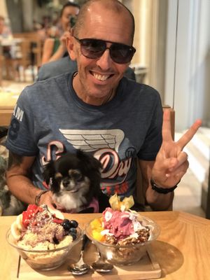 Acai bowl  at Flax & Kale - H&M in Barcelona