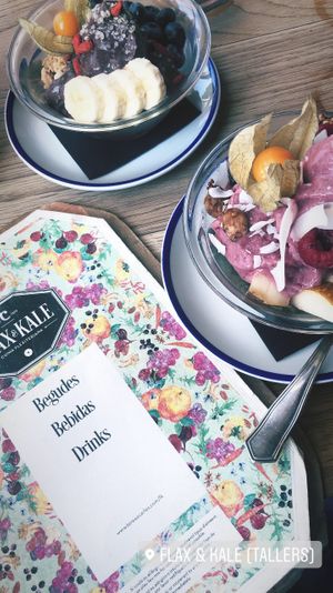 Acai bowl  at Flax & Kale - H&M in Barcelona