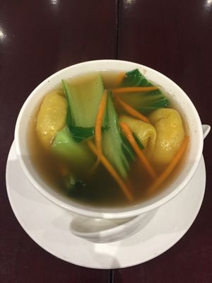 Wantan Soup at Vegie Kitchen in Southbank