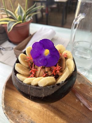 Berry smoothie bowl  at Hayahay Cafe in Mambajao