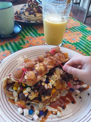 Waffeln... at Hayahay Cafe in Mambajao