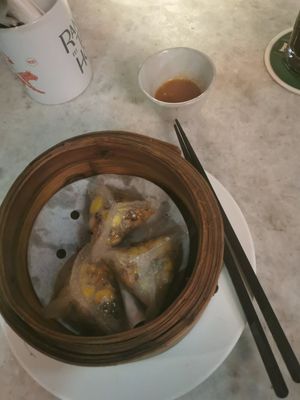 Crystal vegan dumplings at Rangoon Tea House in Yangon