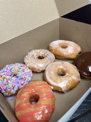 Half a dozen. Beyond good  at Fry Baby Donuts in Buffalo