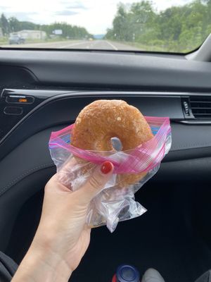 Maple Glazed Donut for the roadtrip!   at Fry Baby Donuts in Buffalo