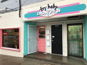 Outside at Fry Baby Donuts in Buffalo