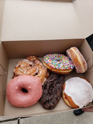 Couldn't choose just one! at Fry Baby Donuts in Buffalo