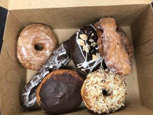 Our selection for the day.  at Fry Baby Donuts in Buffalo