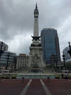 Monument Circle just across the street from Greenleaf Juicing Company 2 at Greenleaf Juicing Company in Indianapolis