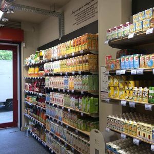 Store aisle at Naturalia Vegan - Rome in Paris