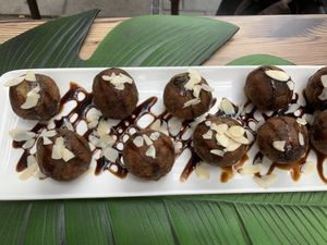 Vegan meatballs  at De Francesco in Gran Canaria