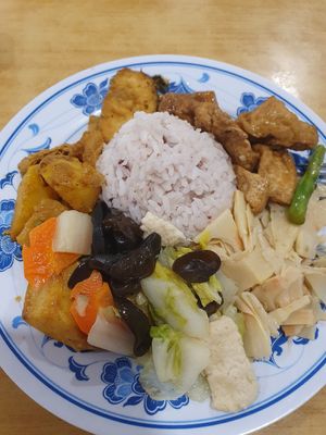 My choice from buffet for 11RM at Zhun San Yen Vegetarian in Kuching