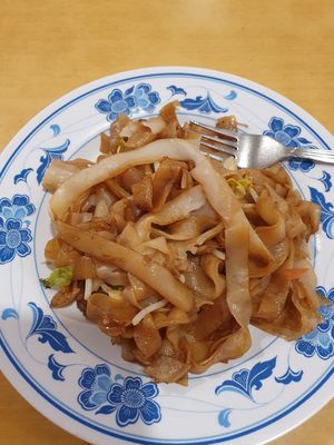 Portion of noodles from buffet for 4 RM at Zhun San Yen Vegetarian in Kuching