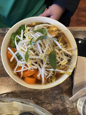 Pho   at Olivia Spring Cafe in Moonee Ponds