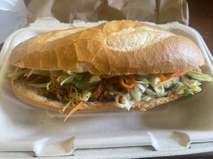 Pork Bahn Mi   at Olivia Spring Cafe in Moonee Ponds