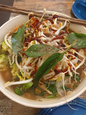 Pho at Olivia Spring Cafe in Moonee Ponds