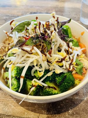 Pho (GF option with tofu)  at Olivia Spring Cafe in Moonee Ponds