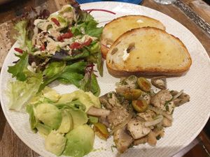 Pickled mushrooms at Olivia Spring Cafe in Moonee Ponds