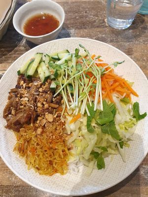 Vermicelli Noodle Salad $19.00: delicious at Olivia Spring Cafe in Moonee Ponds