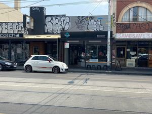 The shop front at Olivia Spring Cafe in Moonee Ponds