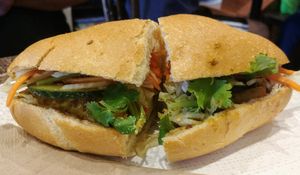 Bahn mi with lemongrass tofu at Olivia Spring Cafe in Moonee Ponds
