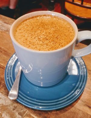 Dirty chai at Olivia Spring Cafe in Moonee Ponds