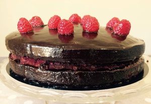 Chocolate cake. at El Tastet De L'abat in Manresa