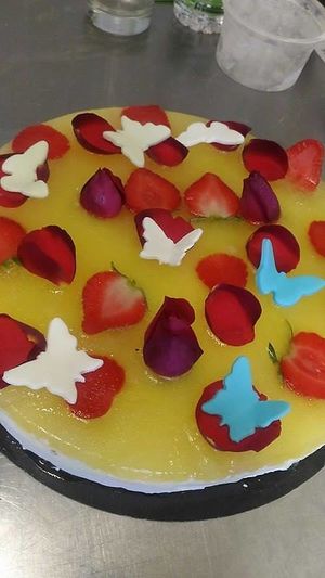 Cream cake. at El Tastet De L'abat in Manresa