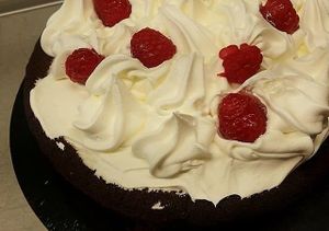 "Selva negra" cake. at El Tastet De L'abat in Manresa