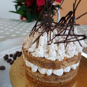 Tiramisú vegano at El Tastet De L'abat in Manresa