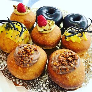 Berlinas, donuts vegan. Sin huevos sin leche, sin aditivos, sin conservantes at El Tastet De L'abat in Manresa