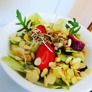 Menú vegano de medio día, saludable, variado, hecho al momento at El Tastet De L'abat in Manresa