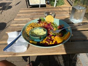 Mexican bowl at OAS Cafe in Kalmar