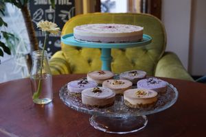 raw cakes all vegan gluten-free and refined sugar free at OAS Cafe in Kalmar
