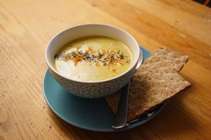 vegan soup of the day at OAS Cafe in Kalmar