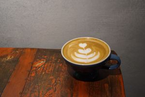 oatly makes so the best creamy vegan latte :) at OAS Cafe in Kalmar