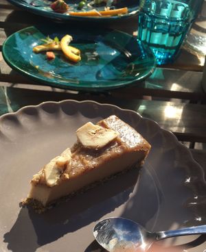 Raw cake peanut banana  at OAS Cafe in Kalmar