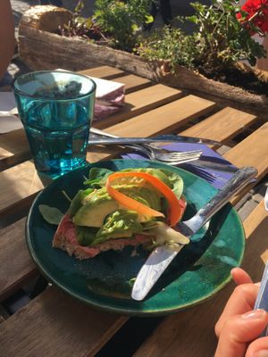 Avocado toast  at OAS Cafe in Kalmar