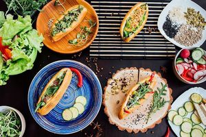 Hot-dogs at Dogs Like Ducks in Lviv