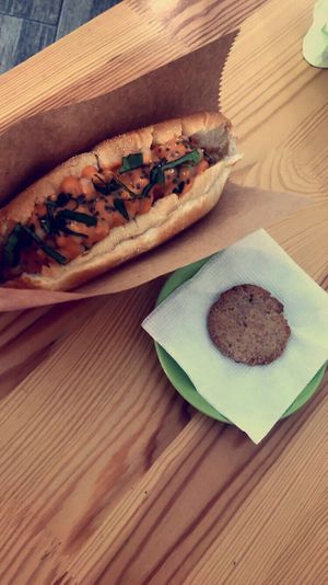 Husky dog and vegan cookie at Dogs Like Ducks in Lviv