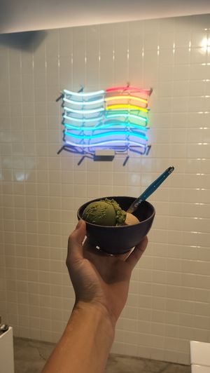 vanilla and matcha at Kippy's Coco-Cream in Tokyo