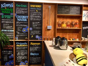 Counter at Kippy's Coco-Cream in Tokyo