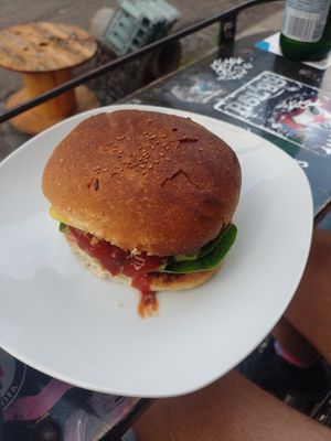 Hackburger, sehr lecker at Zu Spät in Leipzig