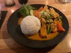 Red tofu curry at Suvi in Tromsoe