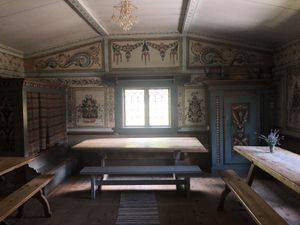 beautiful surroundings ofthe cafe at Cafe Nyfiket in Raettvik