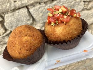 Mixed grill & Erice  at La Tonda Fritta in Erice